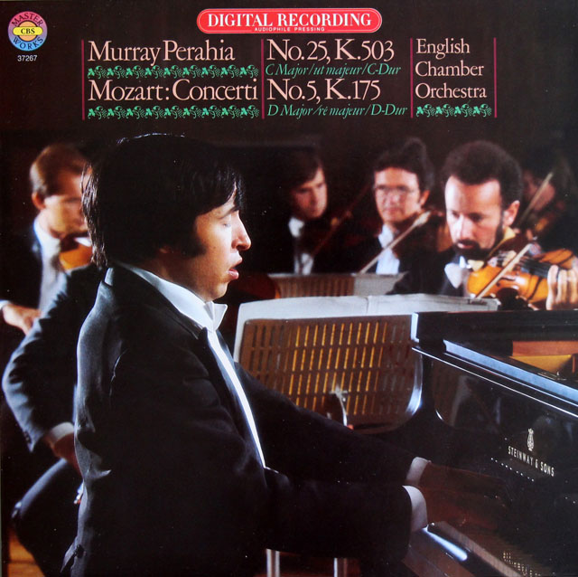 ペライアのモーツァルト/ピアノ協奏曲第25、5番　蘭CBS　3814　LP レコード