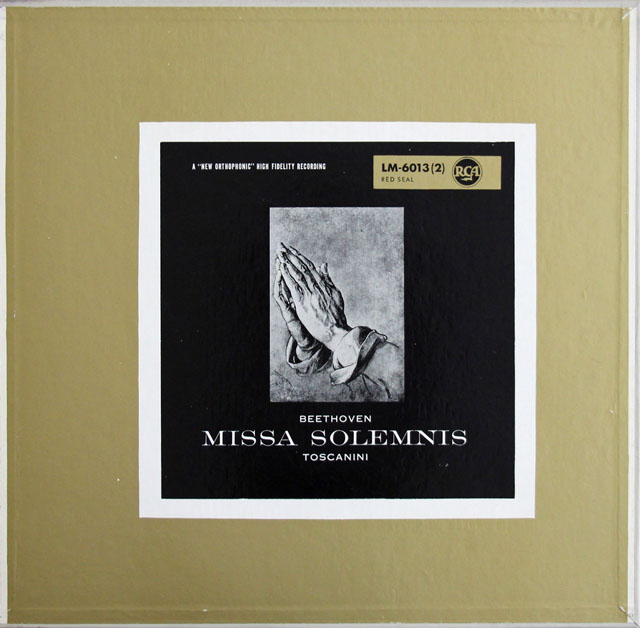 トスカニーニのベートーヴェン/ミサ・ソレムニス　独RCA　3814　LP レコード