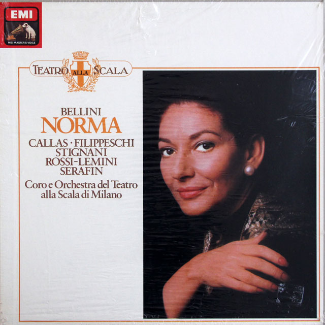 カラス、セラフィンのベッリーニ/「ノルマ」全曲　独EMI　3814　LP レコード