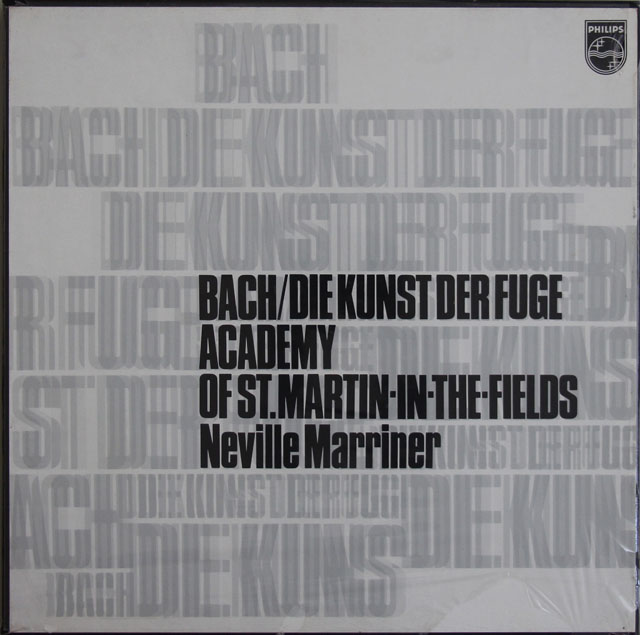 【未開封】　マリナー、A.デイヴィス、アカデミー室内管メンバーのバッハ/フーガの技法　PHILIPS　3814　LP レコード