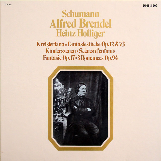 ホリガー、ブレンデルのシューマン/オーボエとピアノのための作品集　蘭PHILIPS　3815　LP レコード