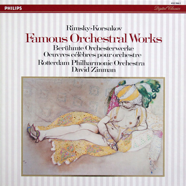 ジンマンのリムスキー=コルサコフ/「スペイン奇想曲」ほか管弦楽曲集　蘭PHILIPS　3816　LP レコード