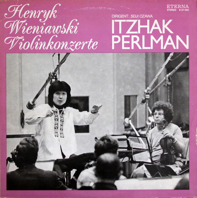 パールマン&小澤のヴィエニャフスキ/ヴァイオリン協奏曲第1&2番　独ETERNA　3818　LP レコード