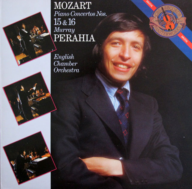 ペライアのモーツァルト/ピアノ協奏曲第15、16番　蘭CBS　3818　LP レコード