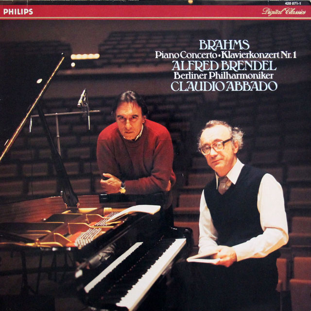 ブレンデル、アバドのブラームス/ピアノ協奏曲第1番　蘭PHILIPS　3819　LP レコード