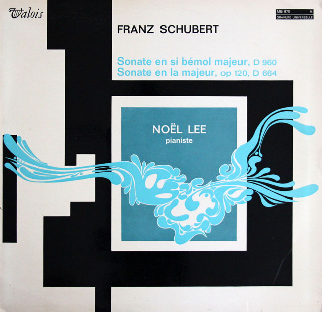 ノエル・リーのシューベルト/ピアノソナタ第21、13番　仏valois　3820　LP レコード