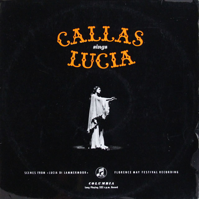 カラスのドニゼッティ/「ランメルモールのルチア」から抜粋　英Columbia　3822　LP レコード
