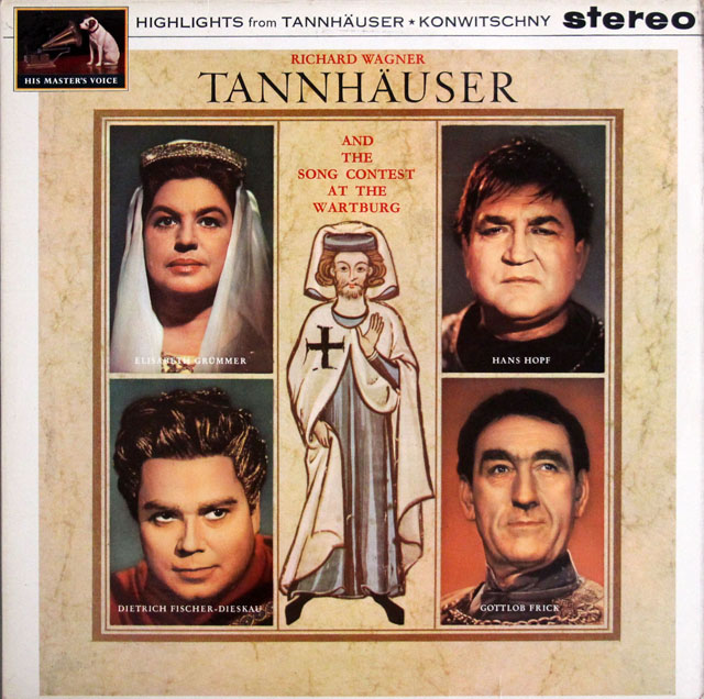 コンヴィチュニーのワーグナー/「タンホイザー」抜粋　英HMV（EMI）　3823　LP レコード