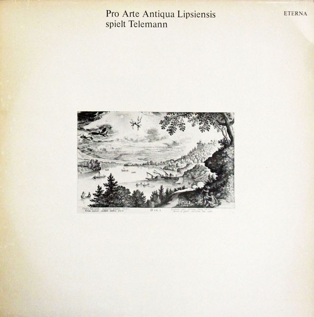 【テストプレス】　プロ・アルテ・アンティクァ・リプシエンシスのテレマン/作品集　独ETERNA　3823　LP レコード