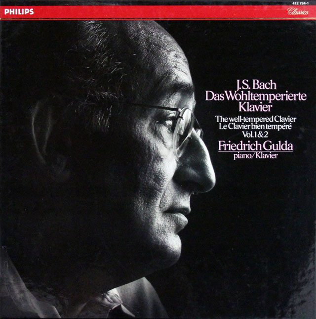 グルダのバッハ/平均律クラヴィーア曲集（全曲）　蘭PHILIPS　3823　LP レコード