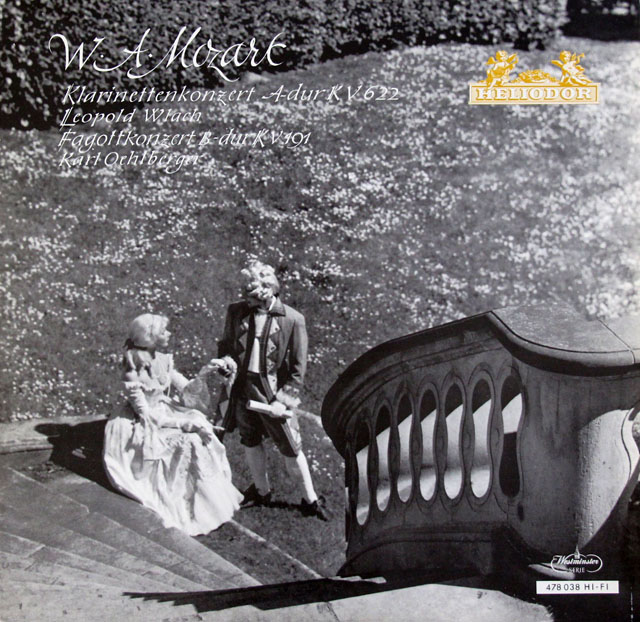 ウラッハ＆ロジンスキーのモーツァルト/クラリネット協奏曲ほか　独HELIODOR　3824　LP レコード