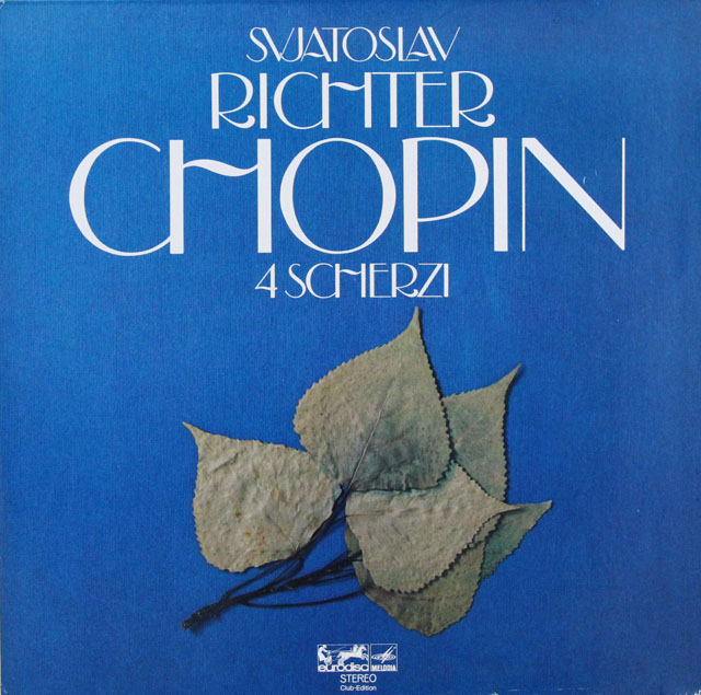 リヒテルのショパン/スケルツォ集　独eurodisc　3825　LP レコード