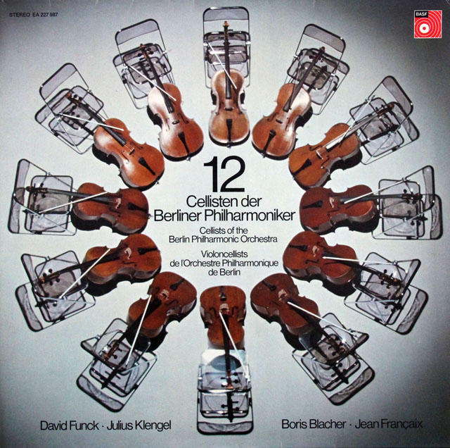 【直筆サイン入り】　ベルリン・フィルの12人のチェロ奏者たち　独BASF　3826　LP レコード