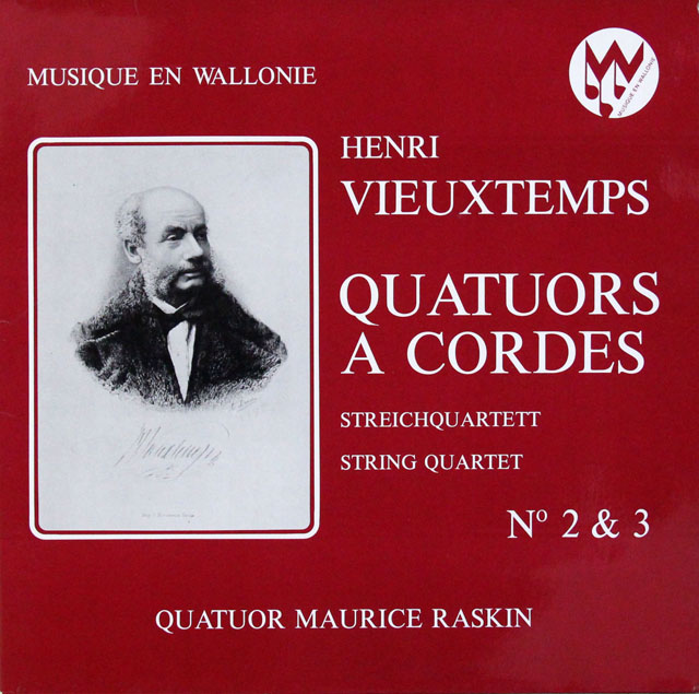 モーリス・ラスキン四重奏団のヴュータン/四重奏団第2、3番　仏Musique en Wallonie　3829　LP レコード