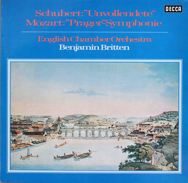 ブリテンのモーツァルト/プラハ、シューベルト/未完成　独DECCA　3829　LP レコード