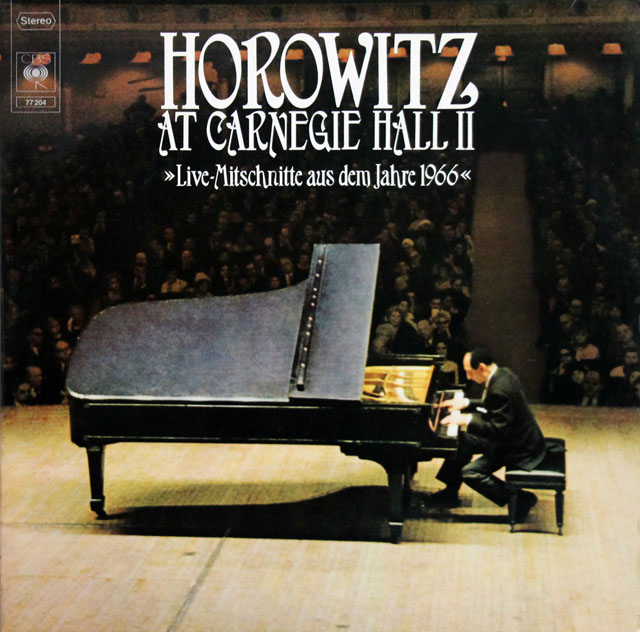 ホロヴィッツの「カーネギー・ホール・リサイタル1966」　独CBS　3831　LP レコード