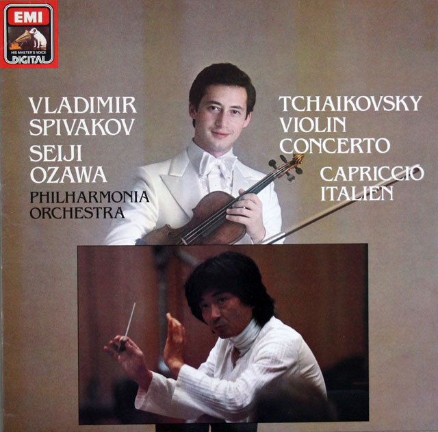 スピヴァコフ、小澤のチャイコフスキー/ヴァイオリン協奏曲＆イタリア奇想曲　独EMI　3832　LP レコード
