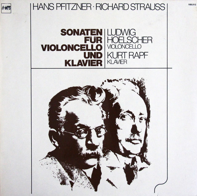ヘルシャー&ルップのR.シュトラウス＆プフィッツナー/チェロソナタ集　独MPS　3832　LP レコード