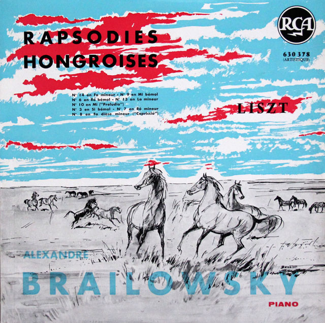 ブライロフスキーのリスト/ハンガリー狂詩曲集　仏RCA　3833　LP レコード