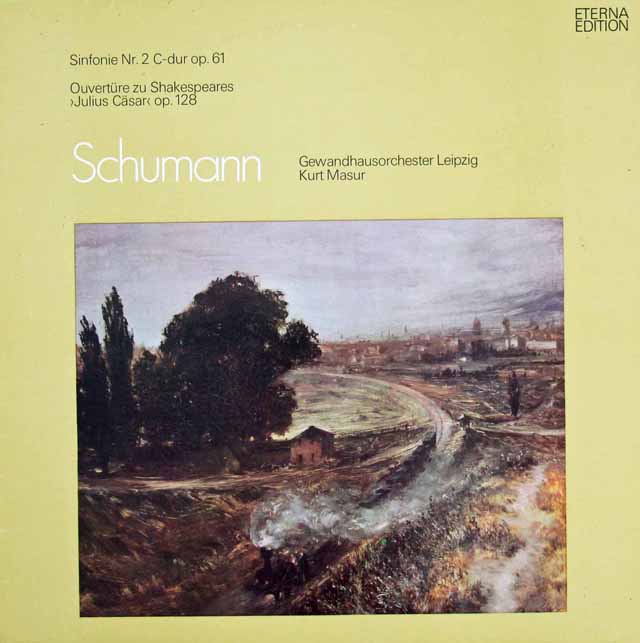 マズアのシューマン/交響曲第2番ほか　独ETERNA　3523　LP レコード
