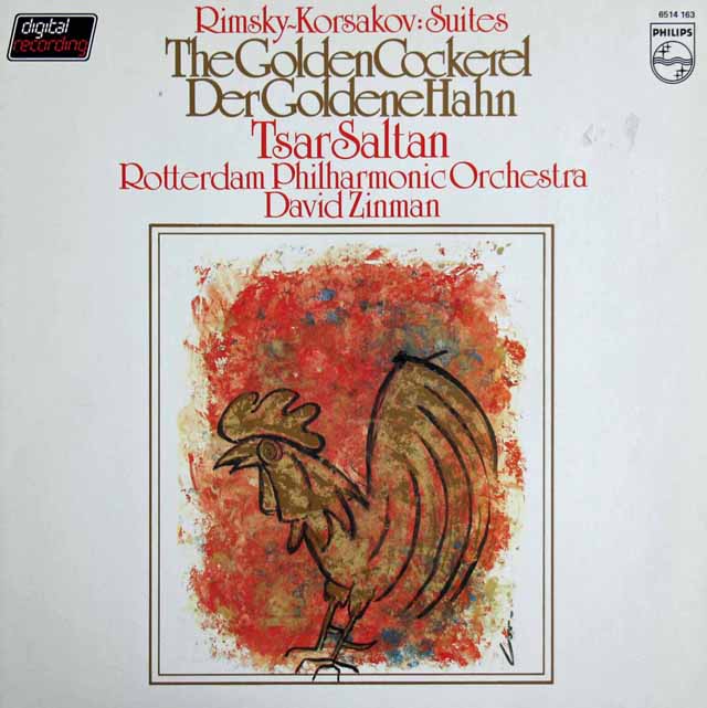ジンマンのリムスキー=コルサコフ/「金鶏」組曲　蘭PHILIPS　3524　LP レコード