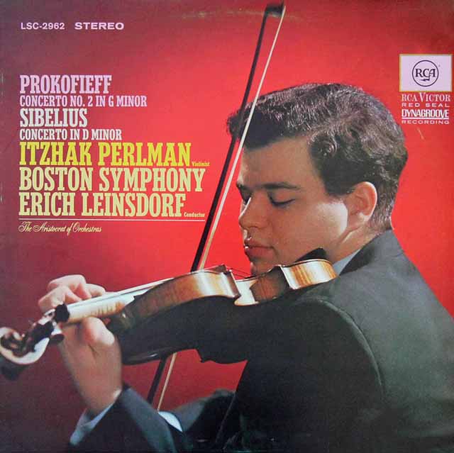 パールマン&ラインスドルフのプロコフィエフ/ヴァイオリン協奏曲ほか　独RCA　3297　LP レコード