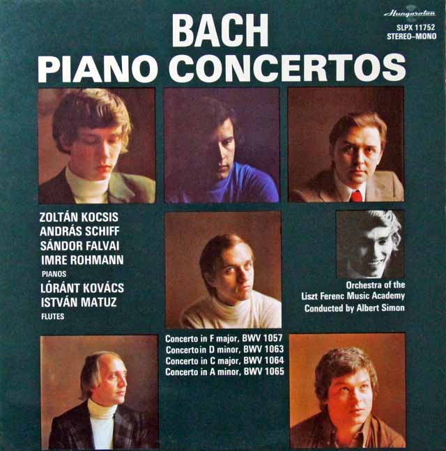 コチシュ&シフらのバッハ/ピアノ協奏曲集2　ハンガリーHungaroton　3298　LP レコード
