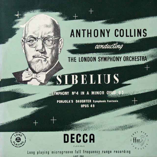 【オリジナル盤】　コリンズのシベリウス/交響曲第4番　英DECCA　3517　LP レコード