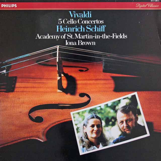 シフ、ブラウンのヴィヴァルディ/5つのチェロ協奏曲　蘭PHILIPS　3732　LP レコード