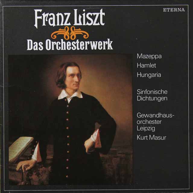 【テストプレス】　マズアのリスト/交響詩「マゼッパ」ほか　独ETERNA　3731　LP レコード