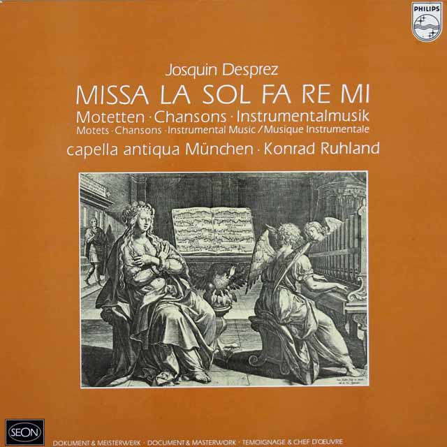 ルーラントのデ・プレ/ミサ「ラ、ソ、ファ、レ、ミ」ほか　蘭PHILIPS（SEON）　3031　LP レコード