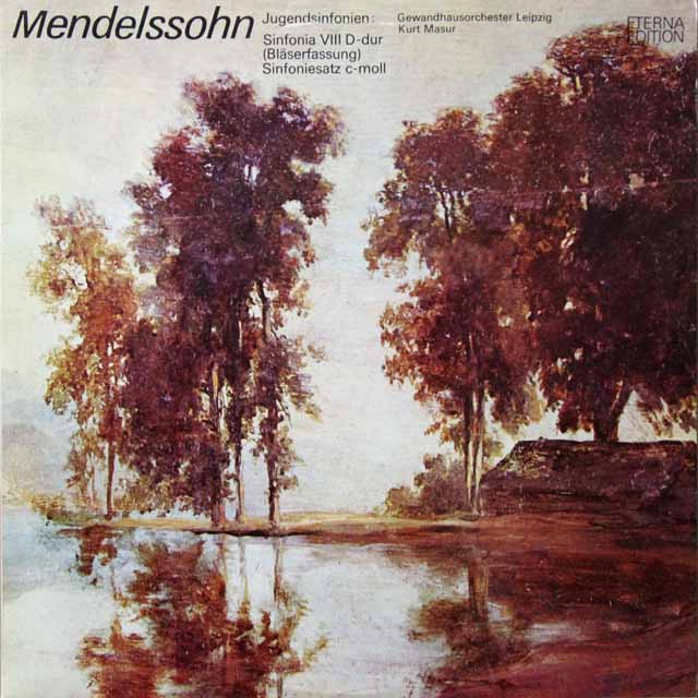 マズアのメンデルスゾーン/弦楽のための交響曲第8番　独ETERNA  2702　LP レコード