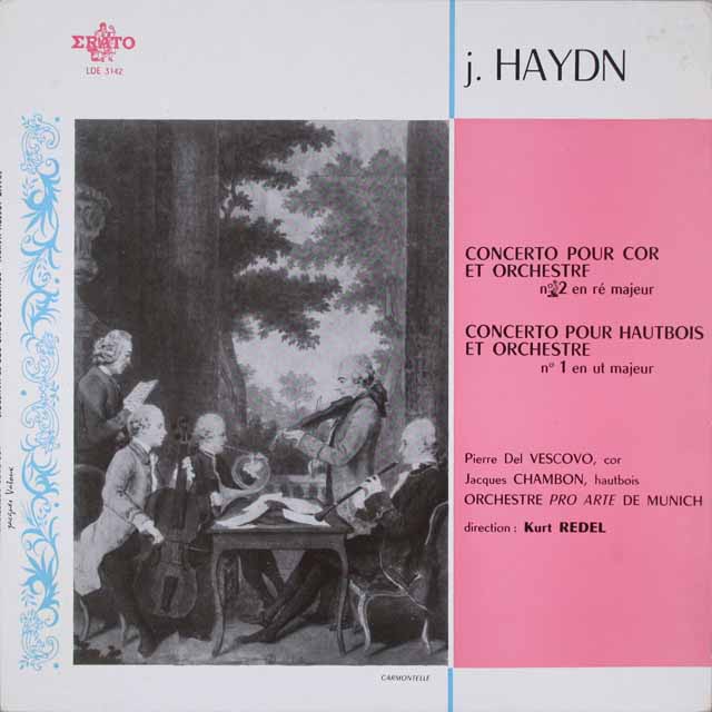 レーデルのハイドン/ホルン協奏曲ほか　仏ERATO　2631　LP レコード