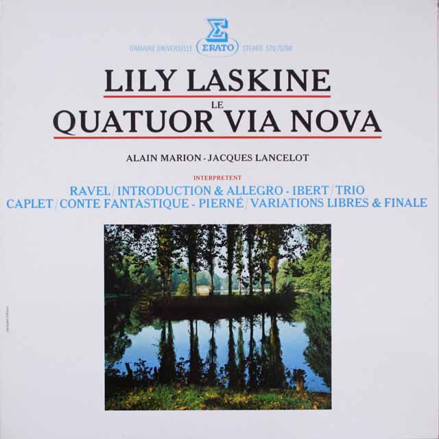 ラスキーヌのラヴェルら/室内楽曲集　仏ERATO　3794　LP レコード