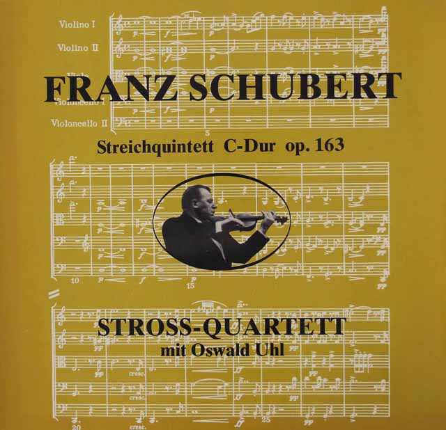 ウール、シュトロス四重奏団のシューベルト/弦楽五重奏曲　独RBS　3034　LP レコード