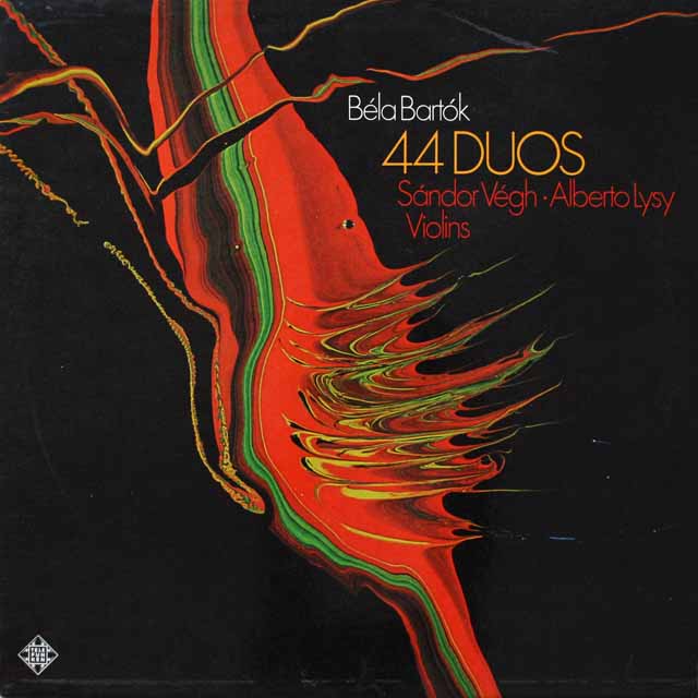 【テストプレス】　ヴェーグ、リジーのバルトーク/二重奏曲　独TELEFUNKEN　3799　LP レコード