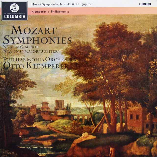 クレンペラーのモーツァルト/交響曲第40&41番「ジュピター」　英Columbia　3005　LP レコード