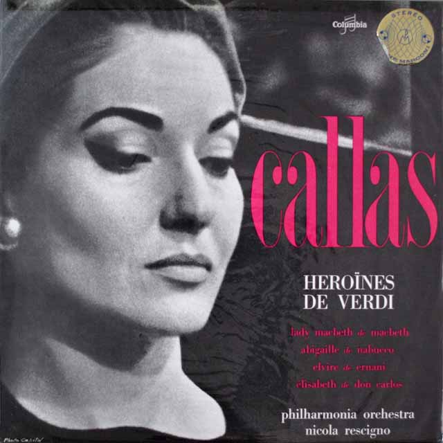 カラスのヴェルディ/アリア集  仏columbia  2631　LP レコード