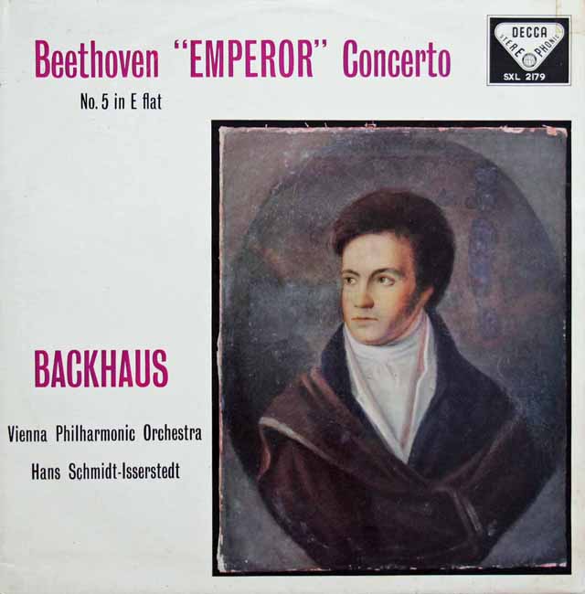 【オリジナル盤】　バックハウス、イッセルシュテットのベートーヴェン/ピアノ協奏曲第5番「皇帝」　英DECCA　3005　LP レコード