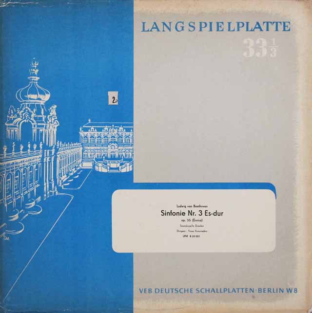 【オリジナル盤】　コンヴィチュニーのベートーヴェン/交響曲第3番「英雄」　独ETERNA　3031　LP レコード