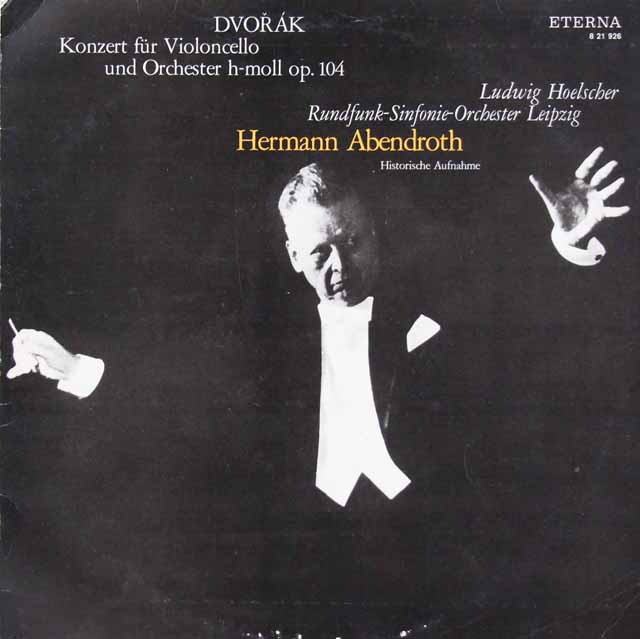 ヘルシャー、アーベントロートのドヴォルザーク/チェロ協奏曲　独ETERNA　3734　LP レコード