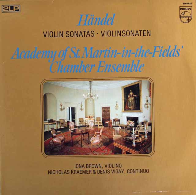 ブラウン&クレーマーらのヘンデル/ヴァイオリンソナタ集　蘭PHILIPS　2832　LP レコード
