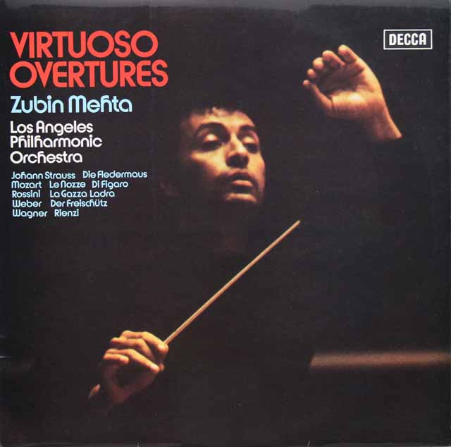 【オリジナル盤】メータの「ヴィルトーゾ序曲集」　英DECCA　3005　LP レコード