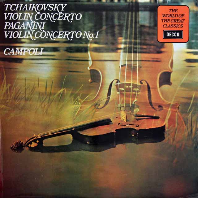 カンポリ&アルヘンタのチャイコフスキー/ヴァイオリン協奏曲ほか　英DECCA　3399　LP レコード