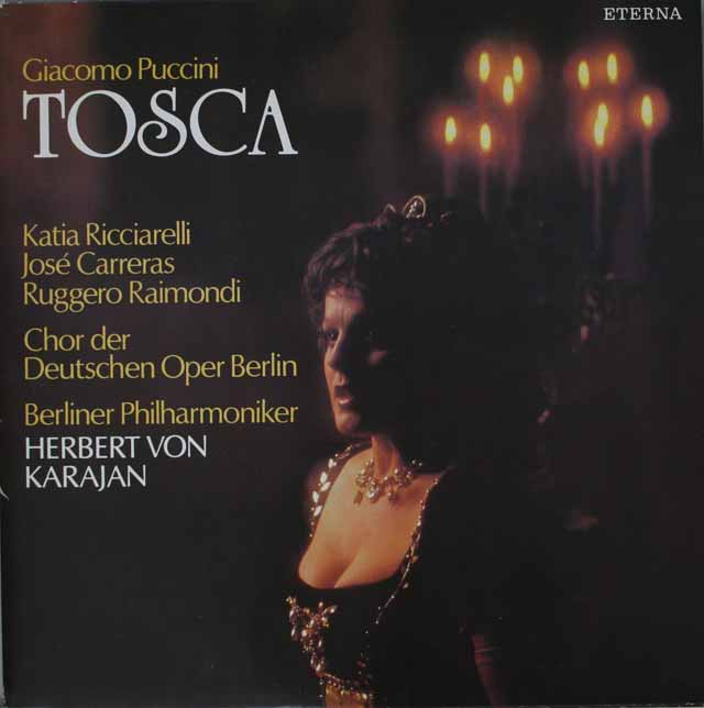 カラヤンのプッチーニ/「トスカ」（全曲）　独ETERNA　3591　LP レコード