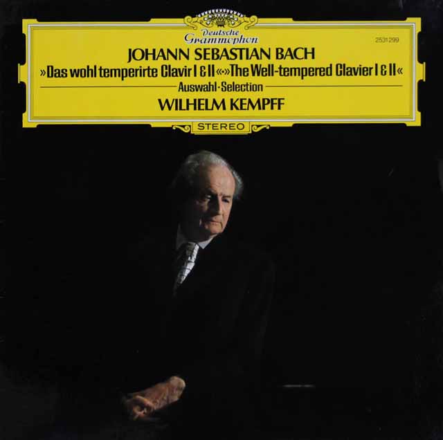 ケンプのバッハ/平均律クラヴィーア曲集第1、2巻より　独DGG　3612　LP　レコード