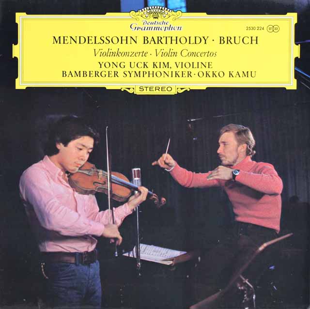 キム・ヤンウク、カムのメンデルスゾーン/ヴァイオリン協奏曲ほか　独DGG　3631　LP レコード