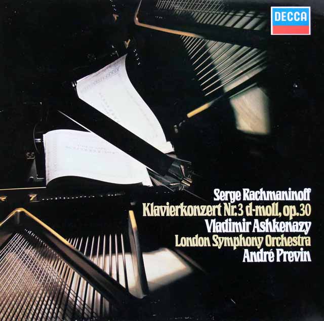 アシュケナージ、プレヴィンのラフマニノフ/ピアノ協奏曲第3番　独DECCA　3031　LP レコード