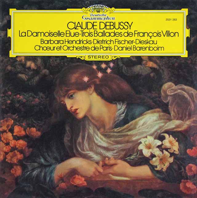 バレンボイムのドビュッシー/「選ばれし乙女」ほか　独DGG　3612　LP レコード