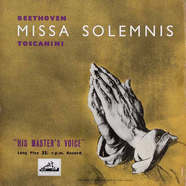トスカニーニのベートーヴェン/ミサ・ソレムニス　英EMI　3034　LP レコード